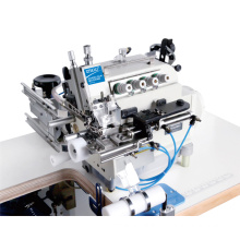 QS-5100D-4-EXT-CL High speed automatic cylinder bed collar top and bottom feed industrial overlock industrial sewing machine